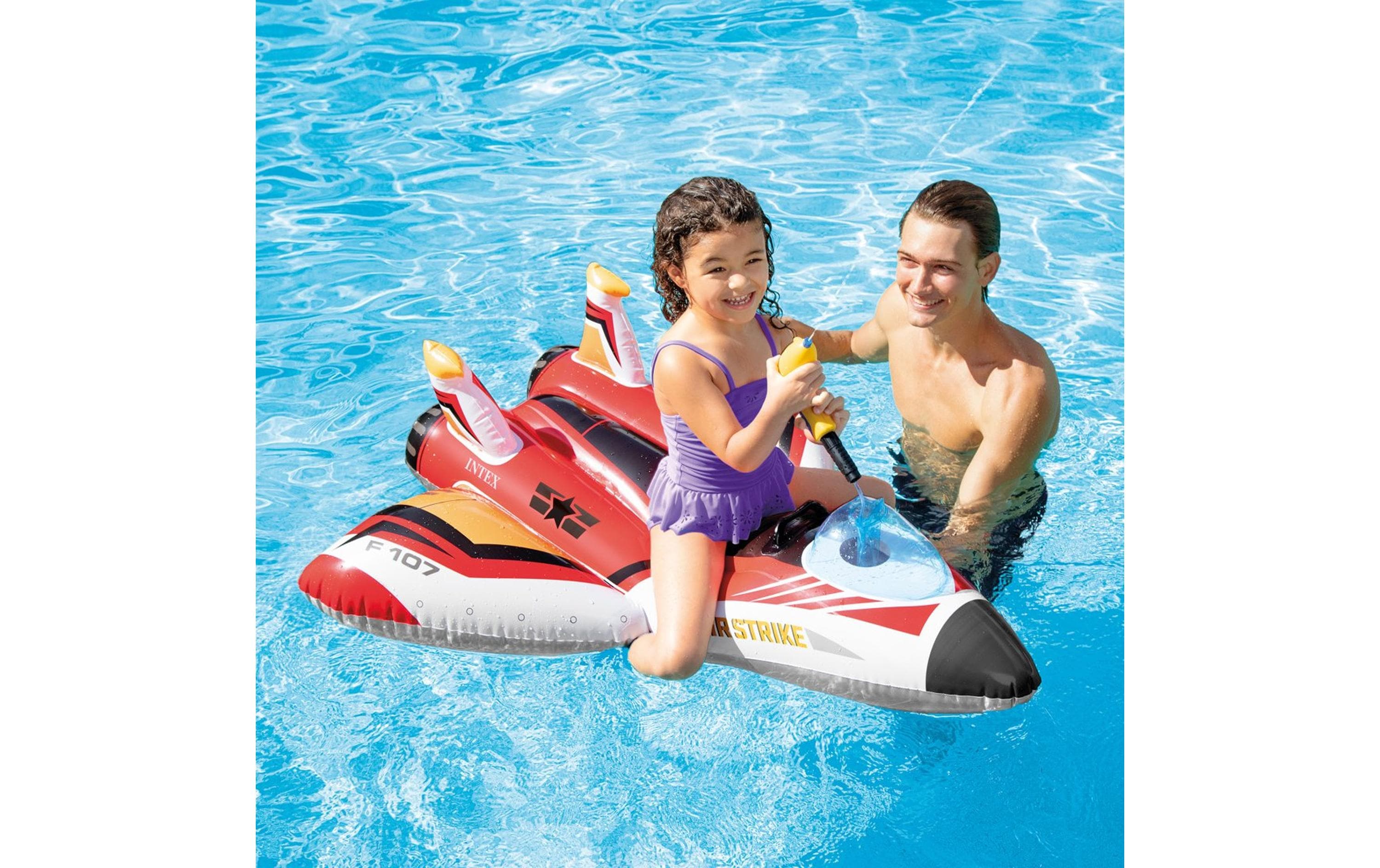 Water Gun Plane Ride-Ons assortiertAufblasbares Spielzeug für Pool & Strand