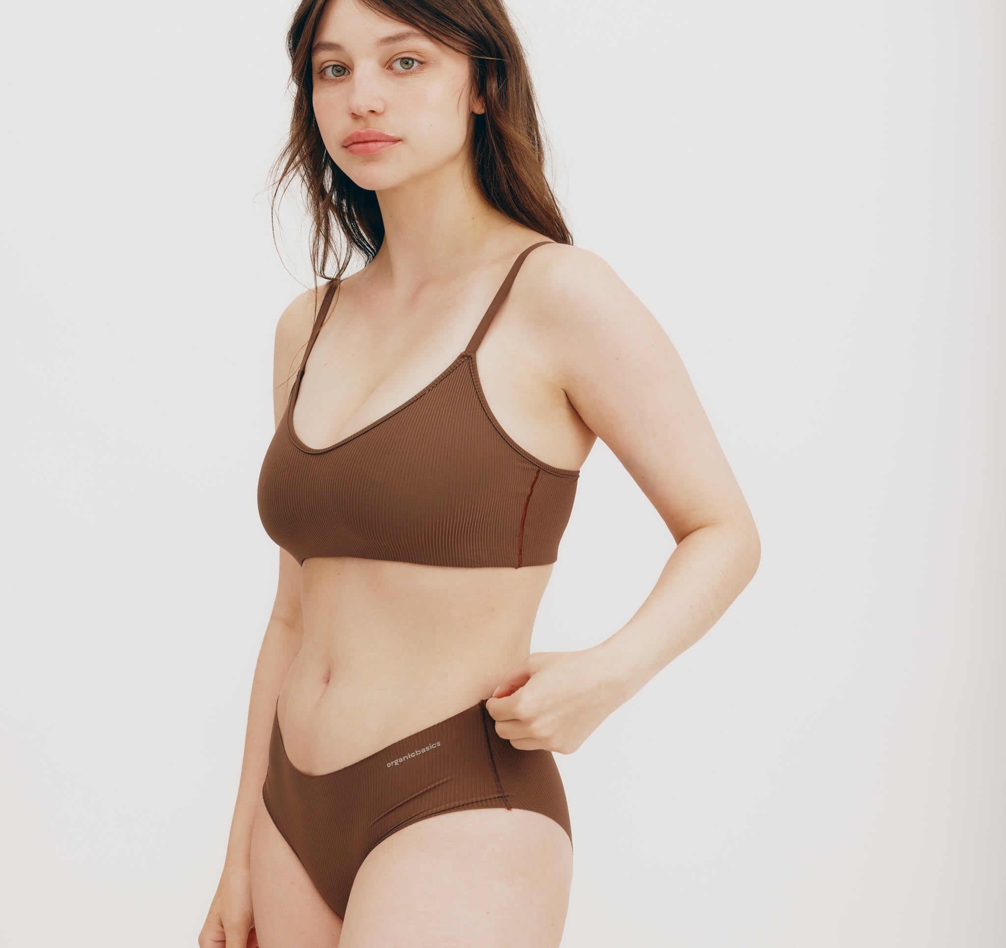 RECYCLED NYLON<br>Naked Rib Hipster