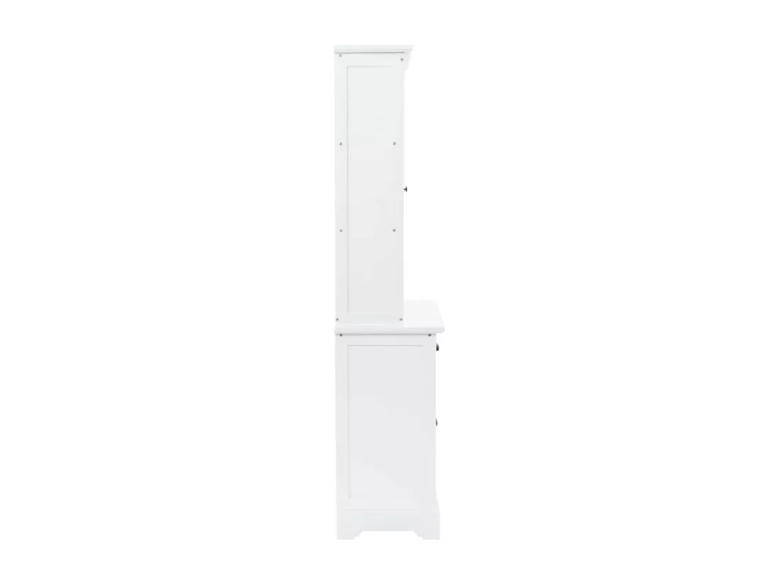 bahut armoire console effet bois marron 120 x 45 x 78 cm 4402167