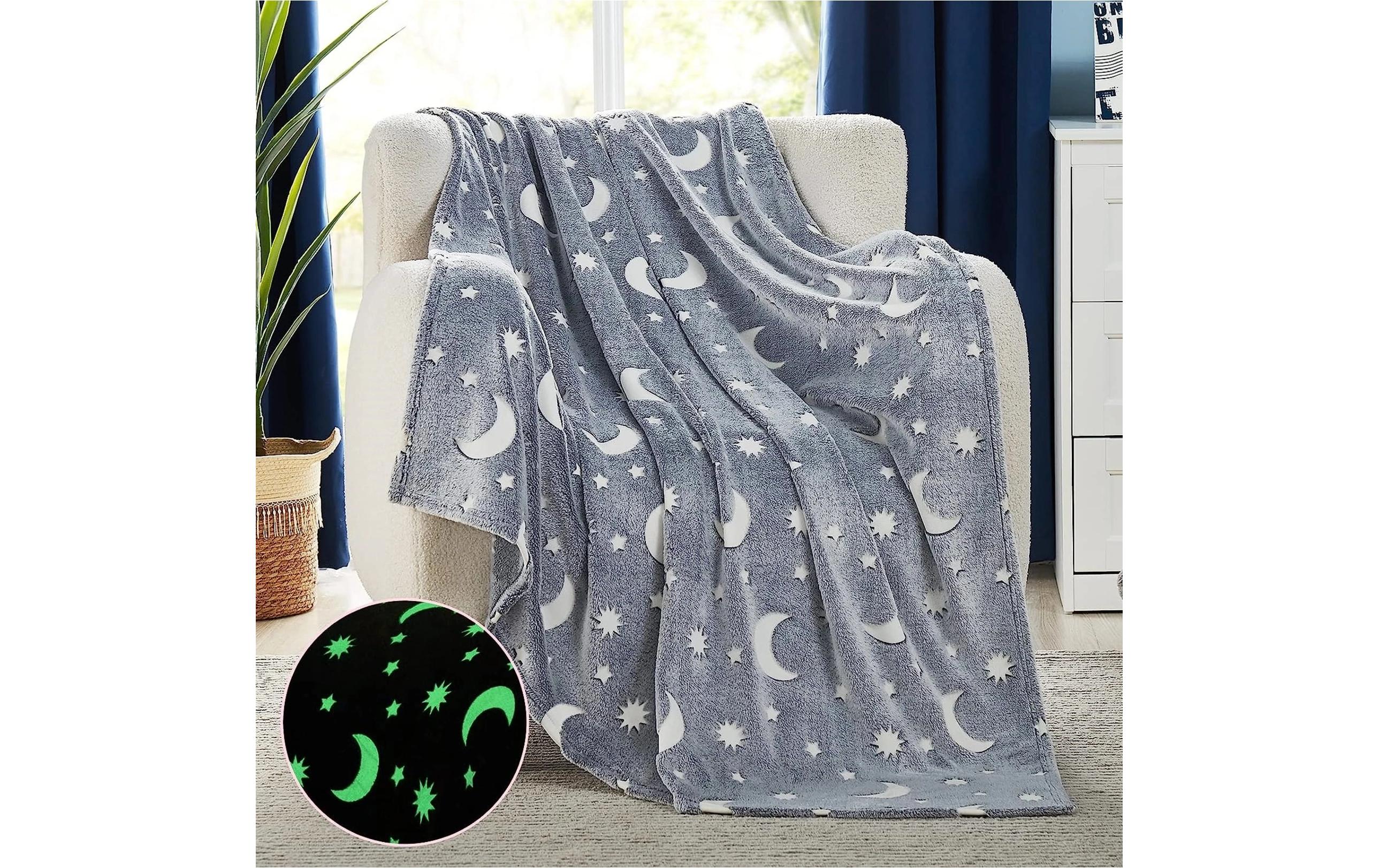 Decke Shiny 150 x 200 cm, GrauFlanelldecke, 100% Polyester