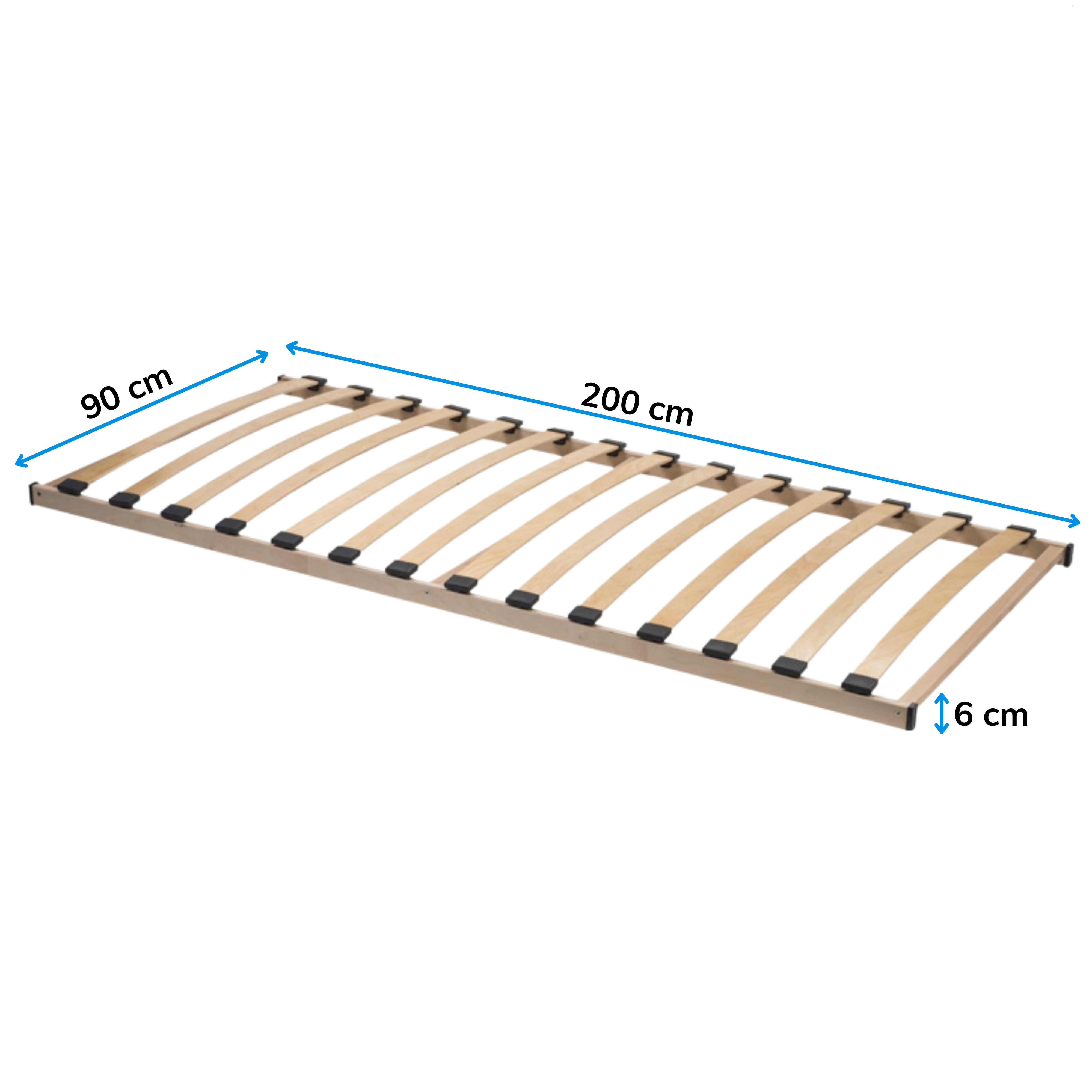 Flex Basic Lattenbodem Bedbodem van 89x196cm - Beukenhout