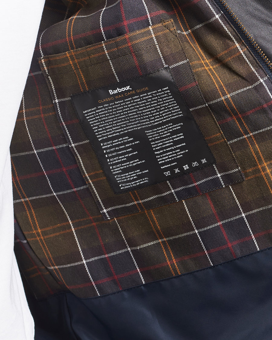 Barbour Lifestyle Tracker Wax Jacket Navy