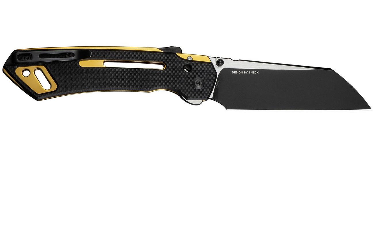 Civivi Buster FG C24052-1 Blackwashed Nitro-V, Black G10, zakmes, Snecx Tan design