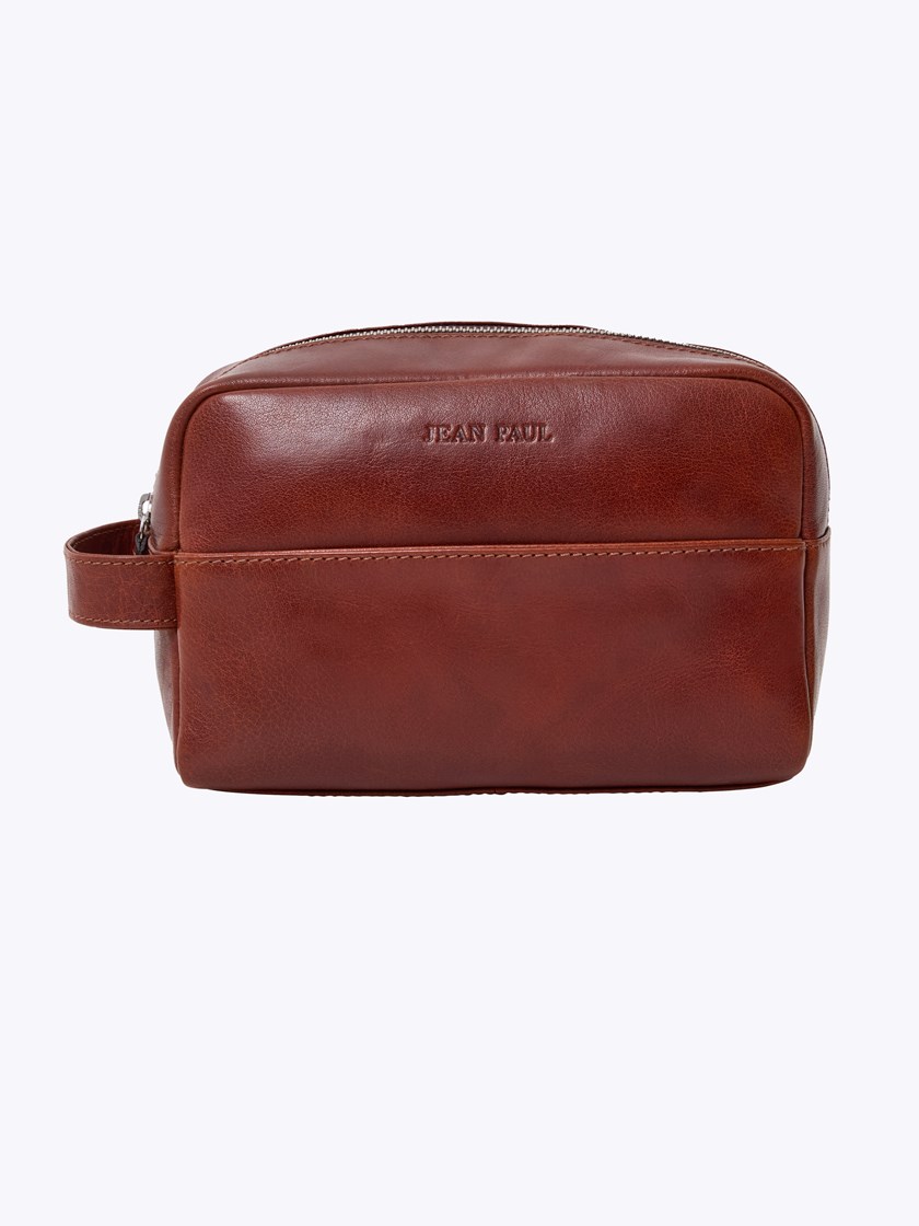 Jean toalettmappe Cognac