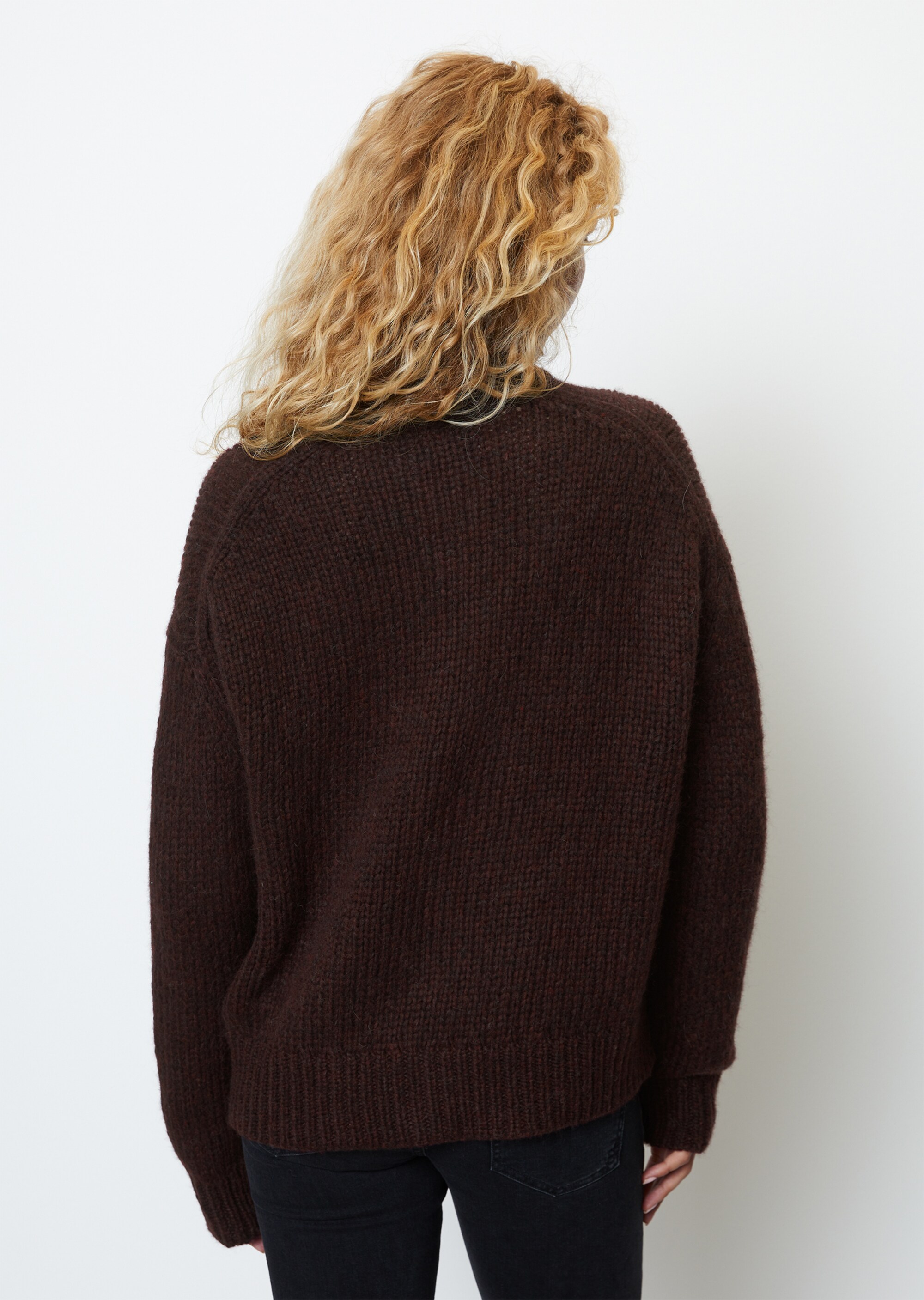 Softer Rundhals-Cardigan cropped aus kuscheligem Garn-Mix