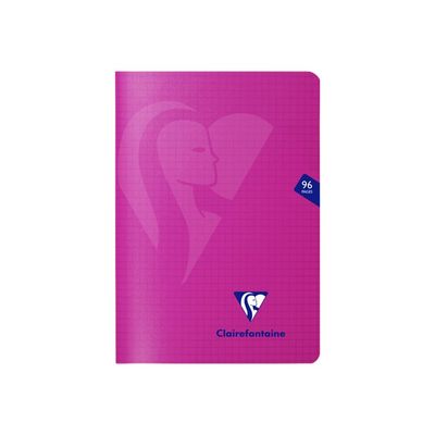 Clairefontaine Mimesys - Carnet polypro 15 x 21 cm - 96 pages - petits carreaux (5x5 mm) - disponible dans différentes couleurs
