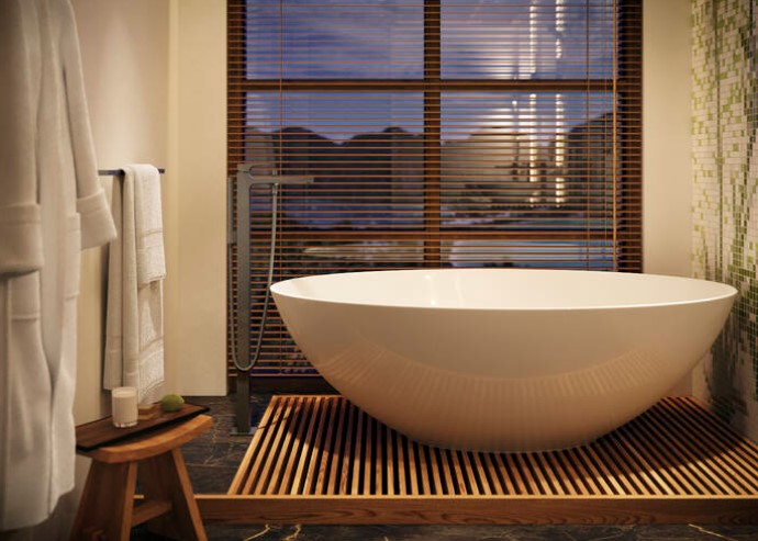 Hansgrohe Metropol staande badmengkraan met handdouche zwart chroom geborsteld