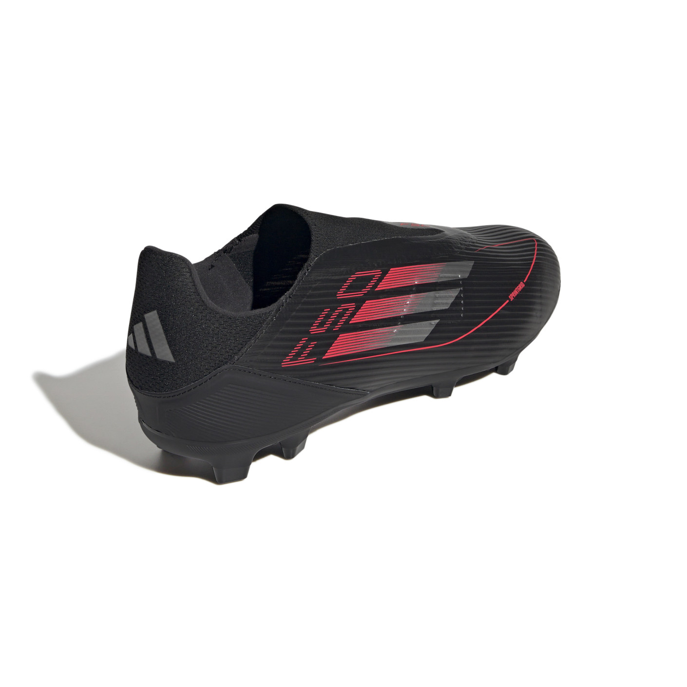 Adidas F50 League Veterloze Gras / Kunstgras Voetbalschoenen (MG) Zwart Rood Zilver