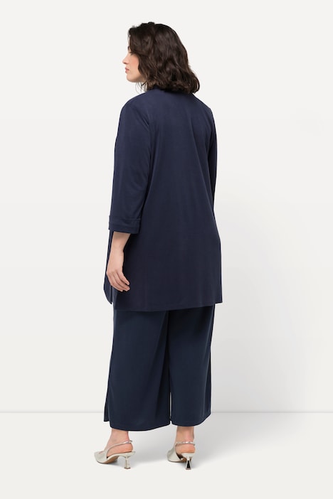 Jersey-Blazer, Reverskragen, 3/4-Arm, Modalmix