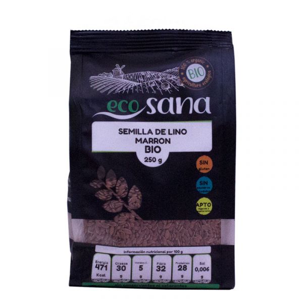 Ecosana Semente de Linhaça Castanha Bio 250g