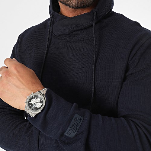Sweat Manches Longues Col Amplified 1037847-XX-10 Bleu Marine Chiné