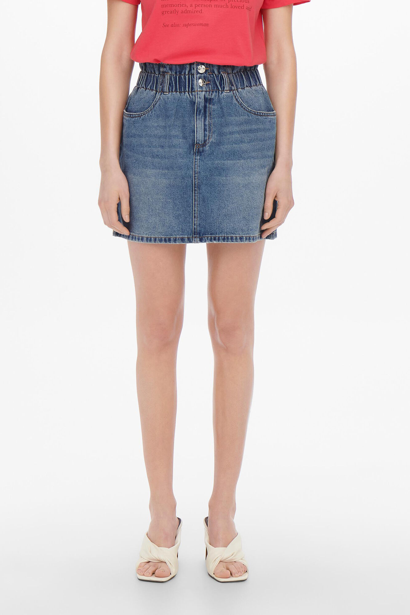 saia curta jeans