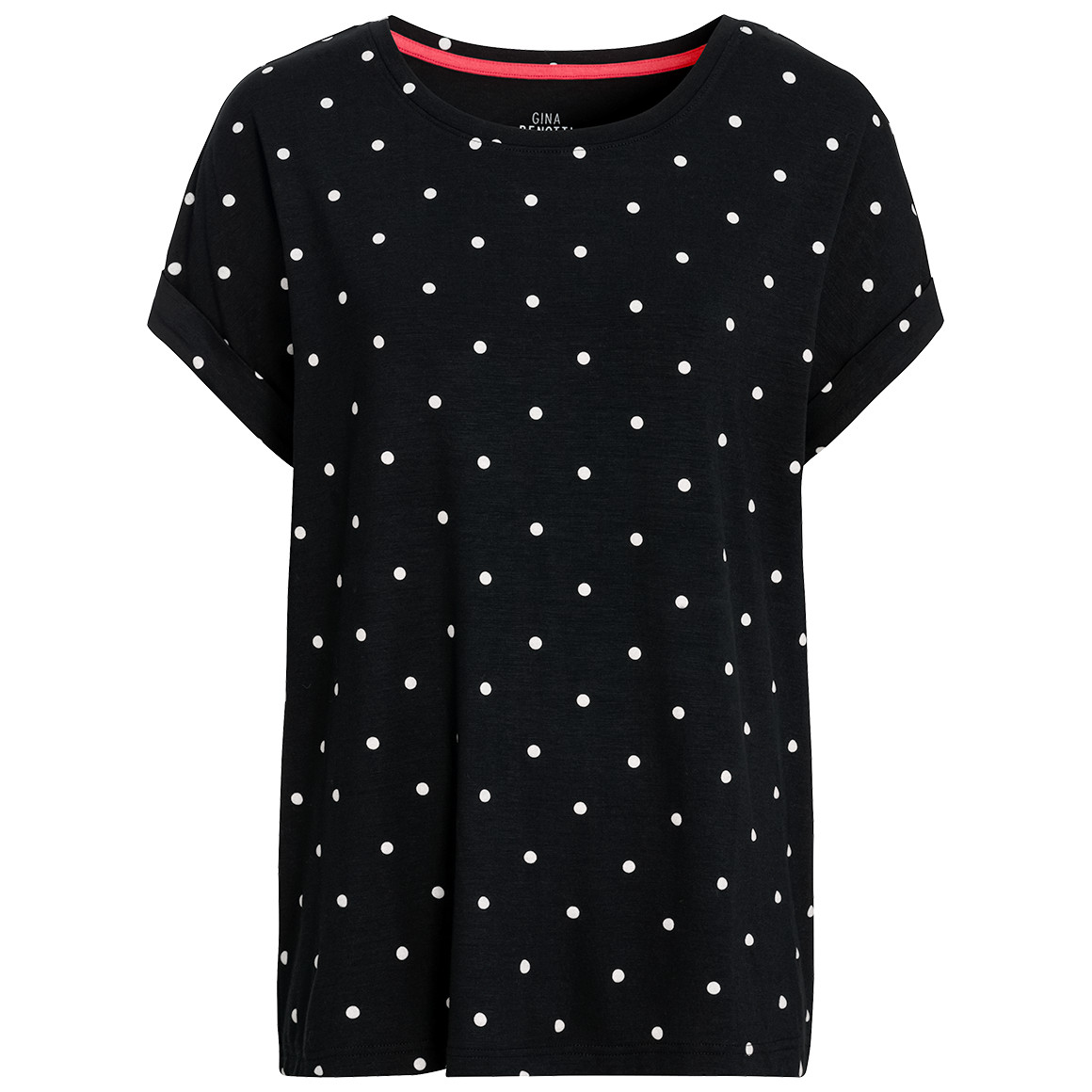 Gina Benotti Damen T-Shirt mit Print schwarz / weiss
