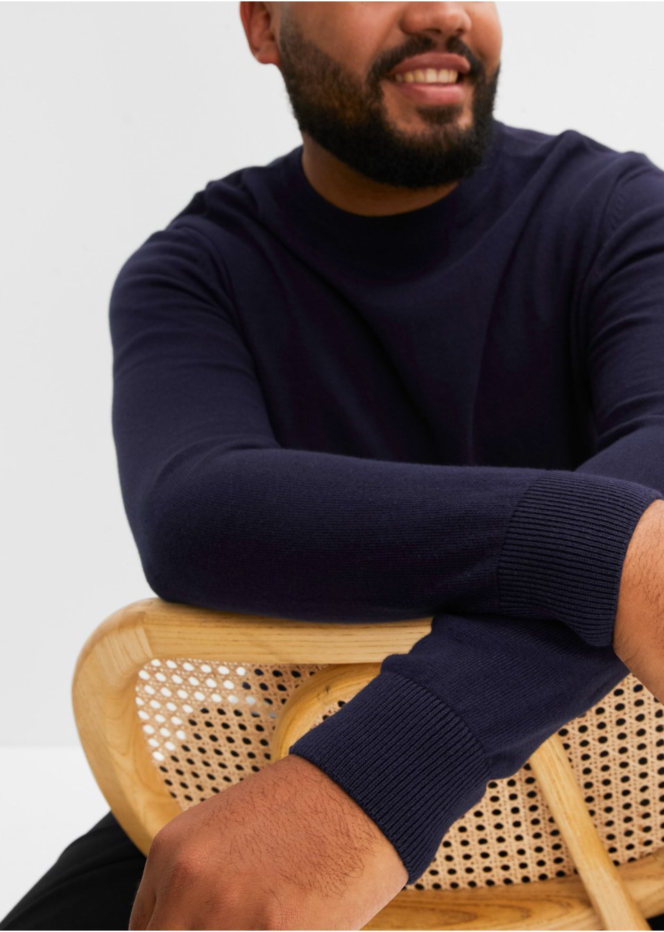 Pull col rond avec cachemire