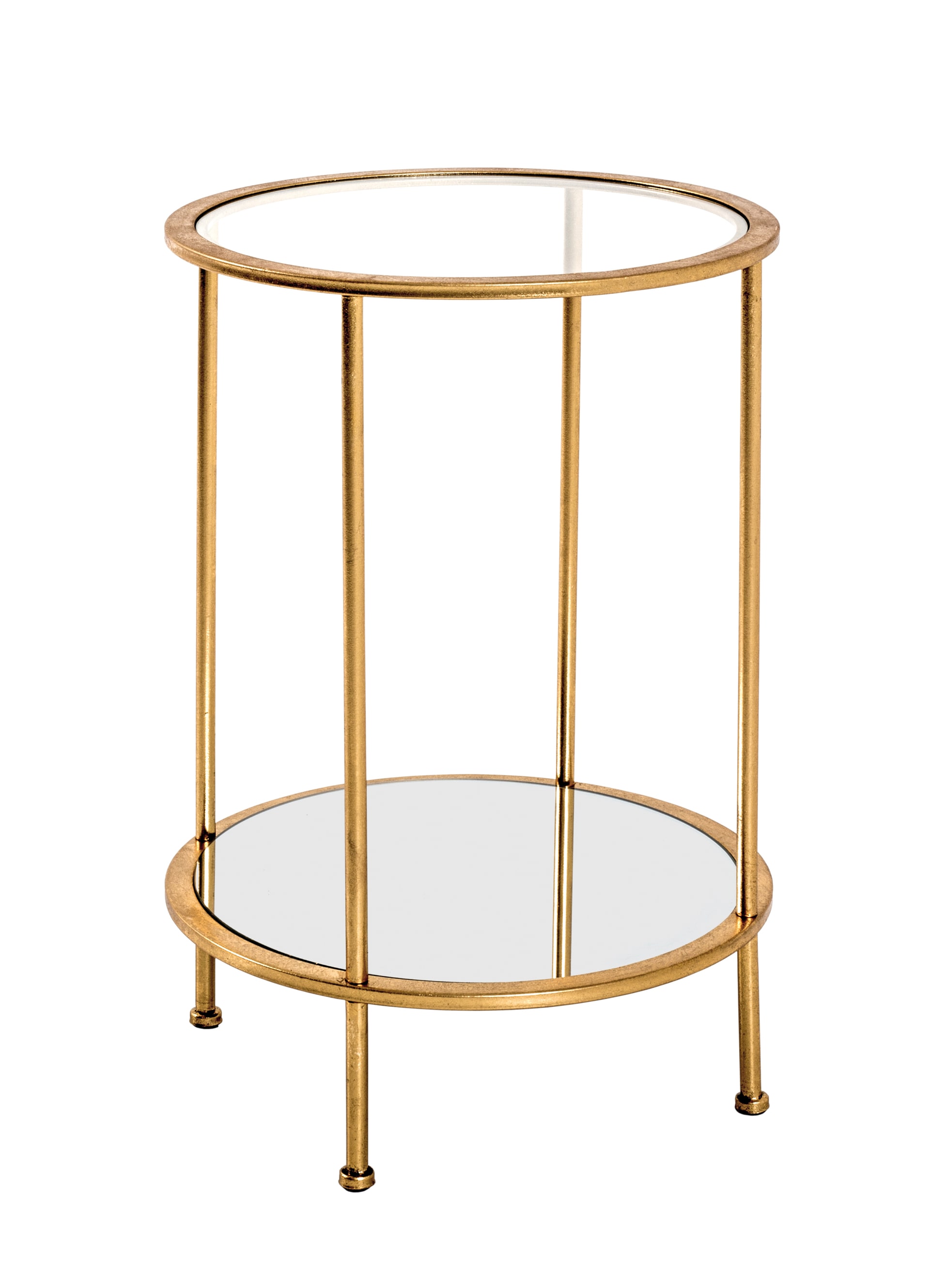 Beistelltisch 38 x 55cm goldfarbig rund