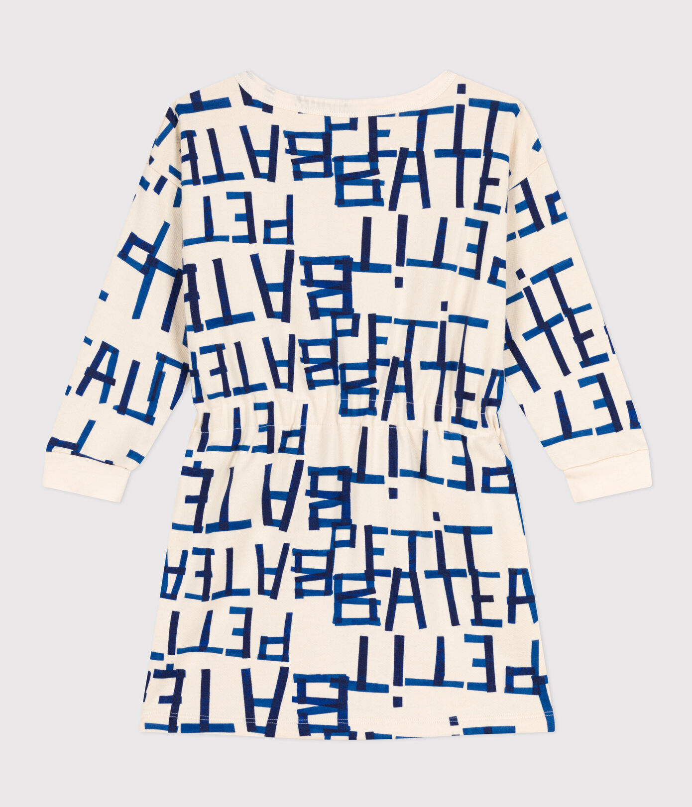 Robe manches longues en molleton brossé imprimé enfant fille