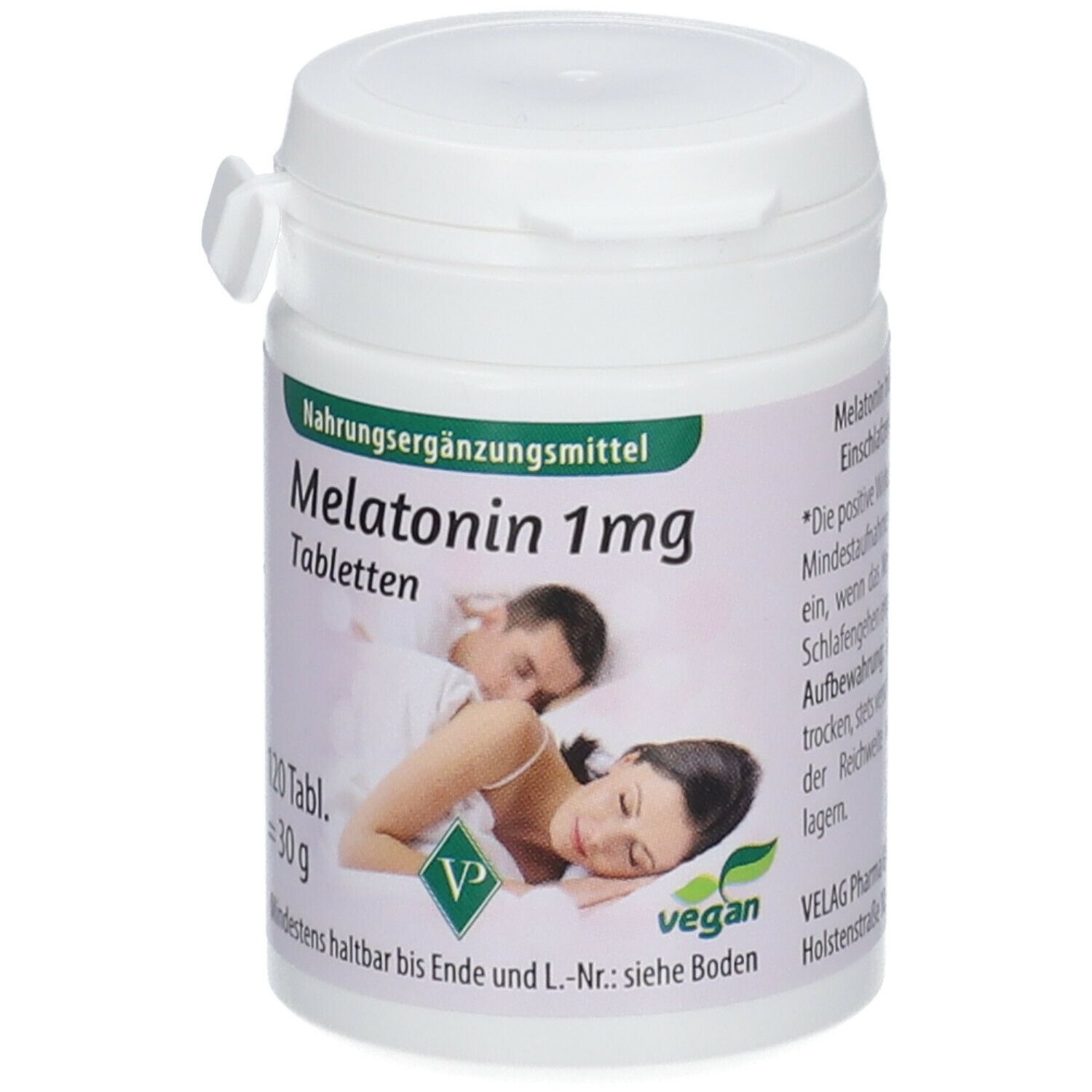 Melatonin 1 mg Tabletten vegan