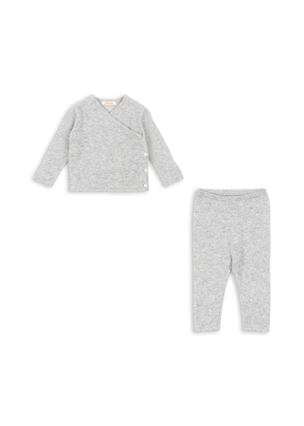 dio cashmere sæt - LIGHT GREY MELANGE - 3M