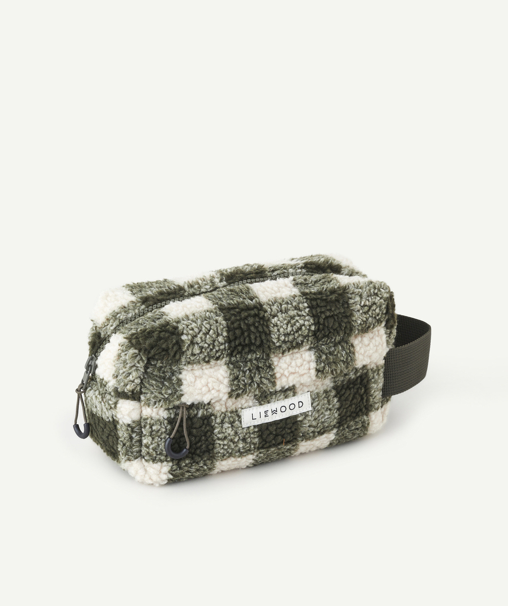 LIEWOODTROUSSE EN SHERPA IMPRIMÉ À CARREAUX EN FIBRES RECYCLÉES