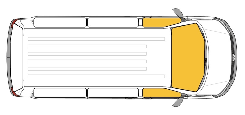 Thermomatten mit Magnetbefestigung für Volkswagen Transporter 3 Baujahre 1979-1992
