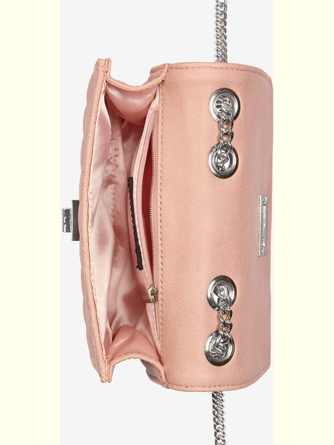 Sac en bandoulière petit sac avec élégante anse à chaîne couleur argent