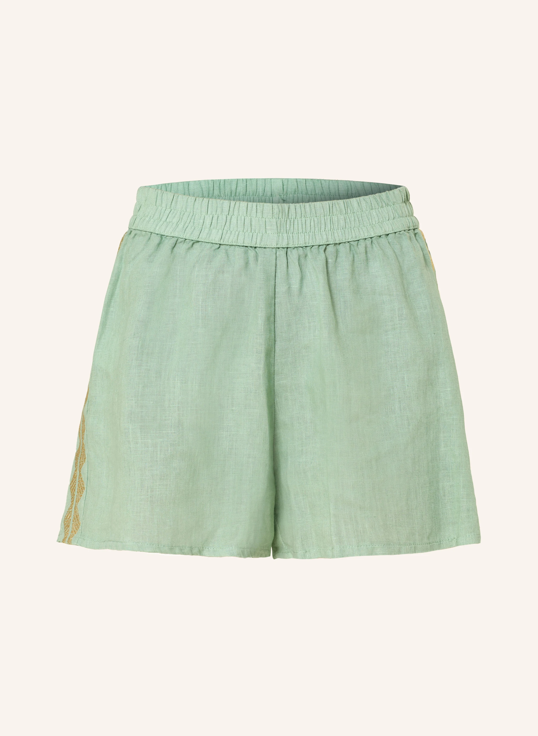 Greek Archaic Kori Shorts FEATHER aus Leinen