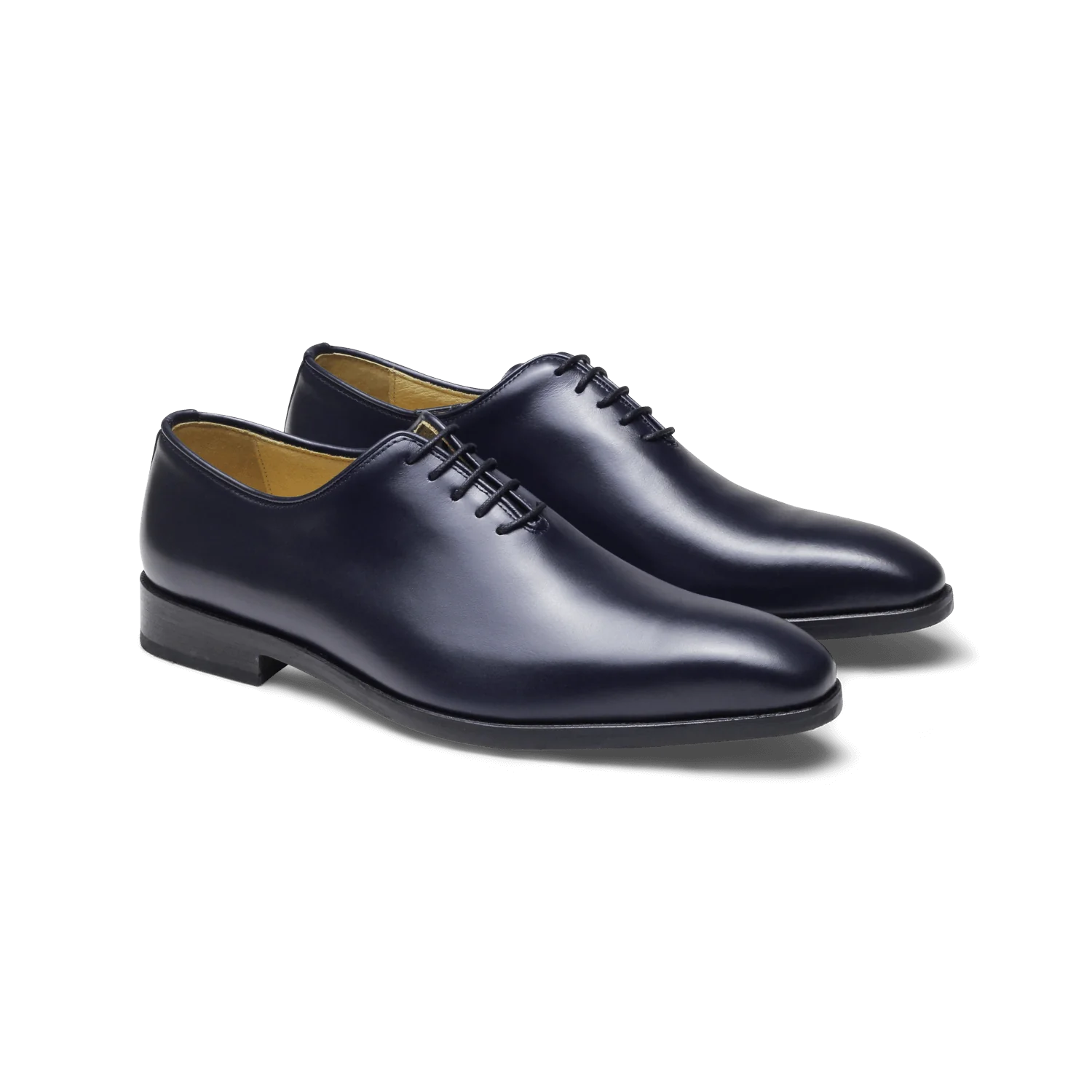 Roller-Richelieu en cuir marine