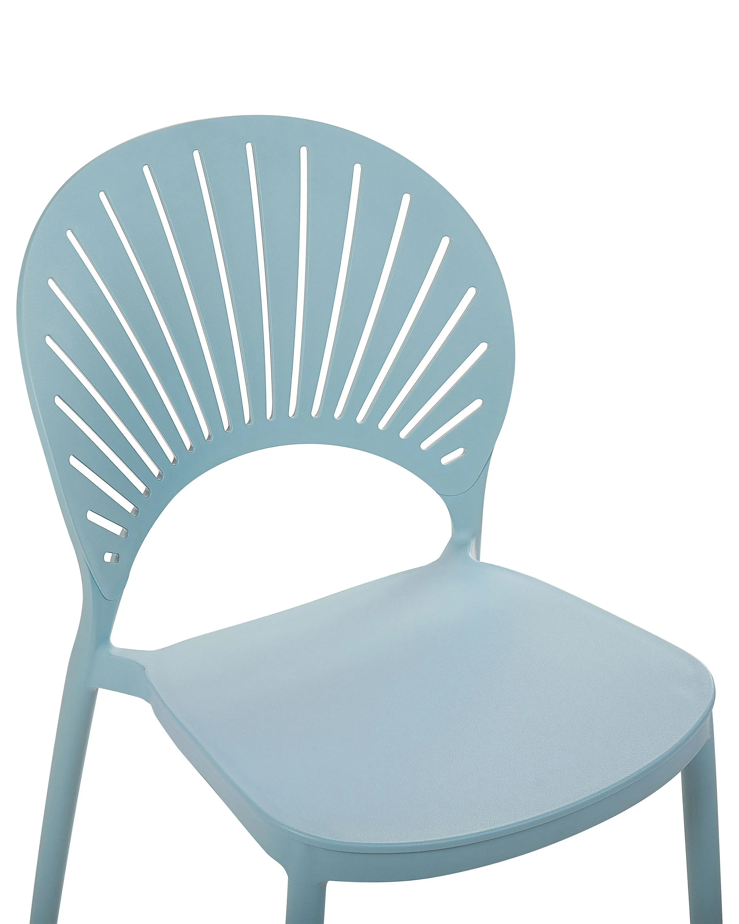 Set van 4 tuinstoelen OSTIA Lichtblauw