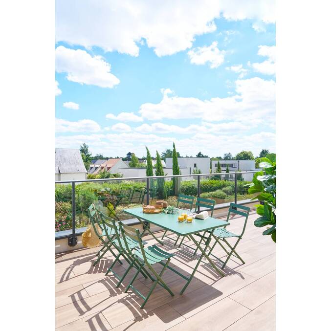 Chaise de jardin pliante GREENSBORO Vert olive