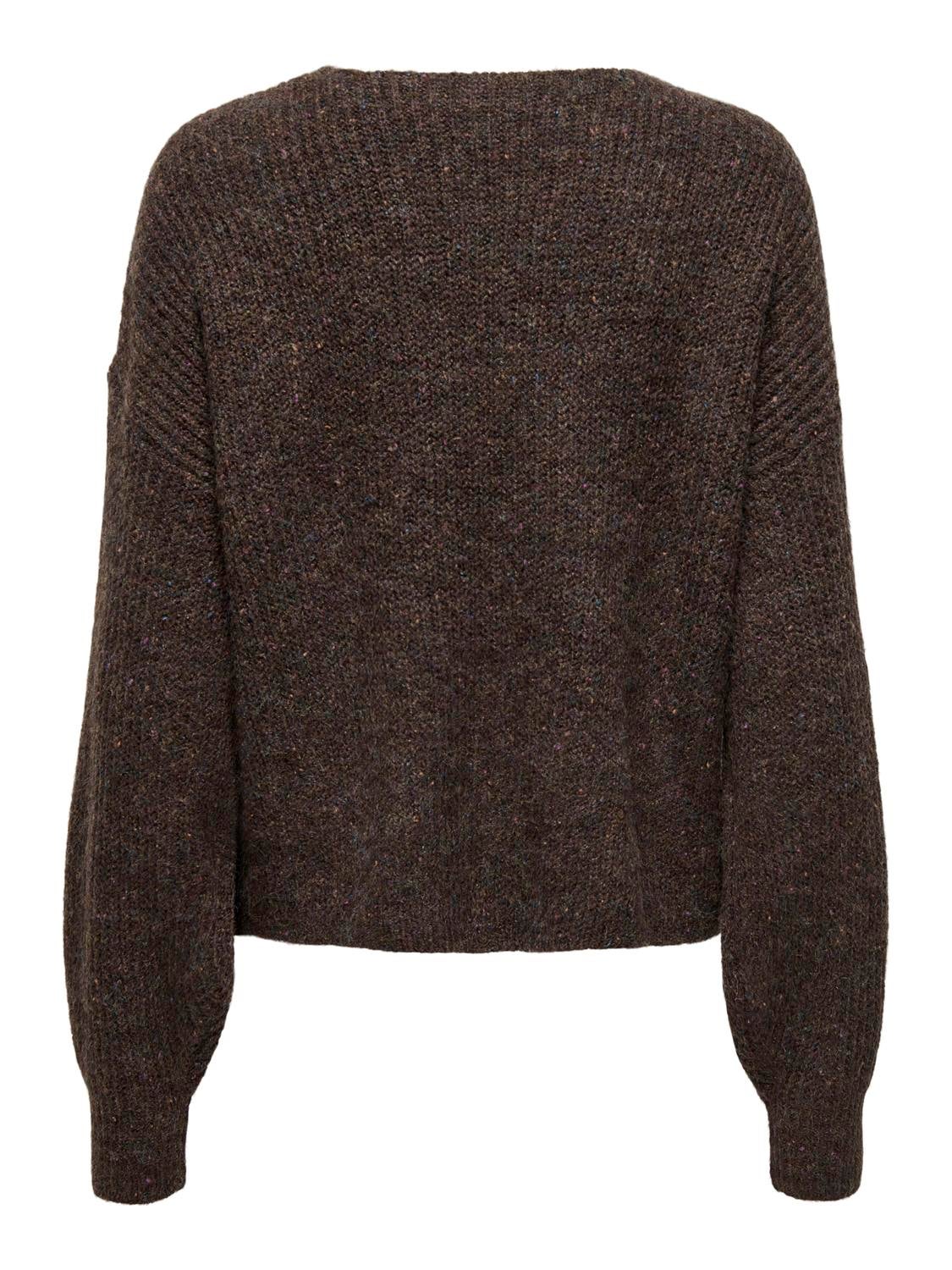 ONLVENEDA Strickpullover Chestnut