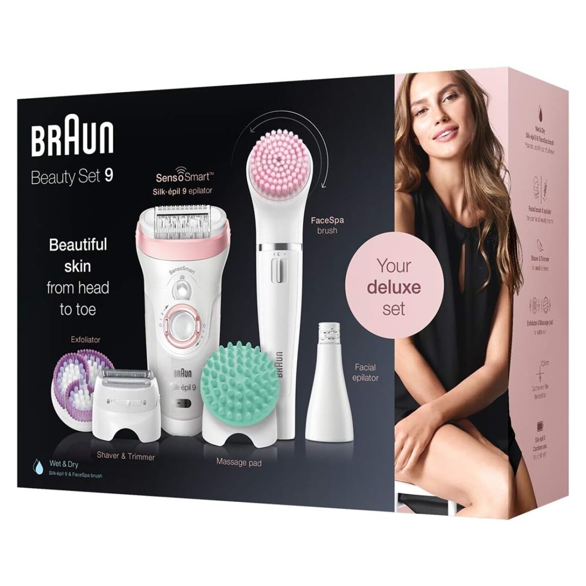Braun Silk-épil 9-985BS SensoSmartTM Epilierer