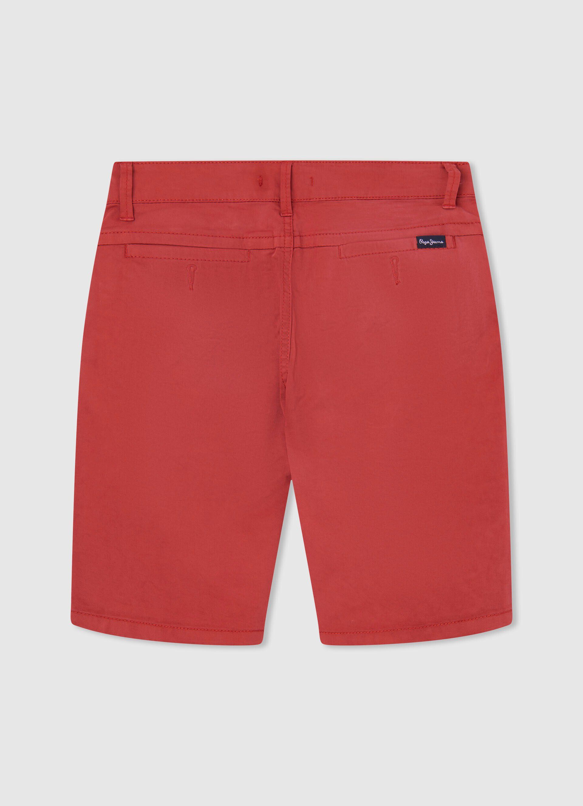 Bermuda Chinesa Regular Fit - vermelho estúdio