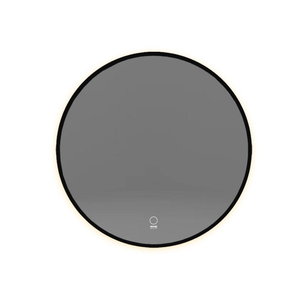 Home Deluxe LED Spiegel Rond DUBI 80 cm - Anti-condens & Dimbaar | Badkamerspiegel, Badkamerspiegel met Verlichting, Wandspiegel