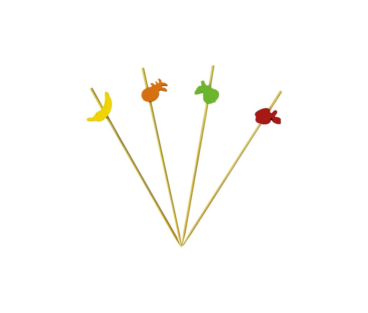 Fruit Cocktailprikkers Hout 24st