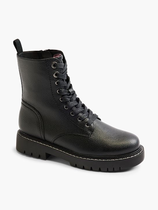 Graceland Schnür-Stiefelette Schwarz