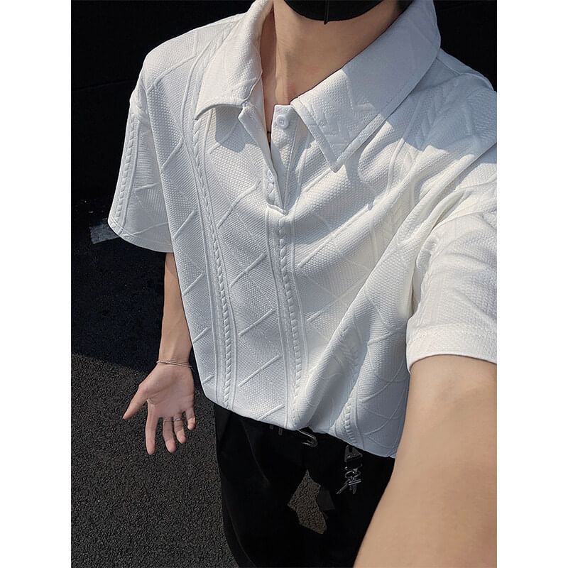 Obikan - Poloshirt met korte mouwen en effen textuur
