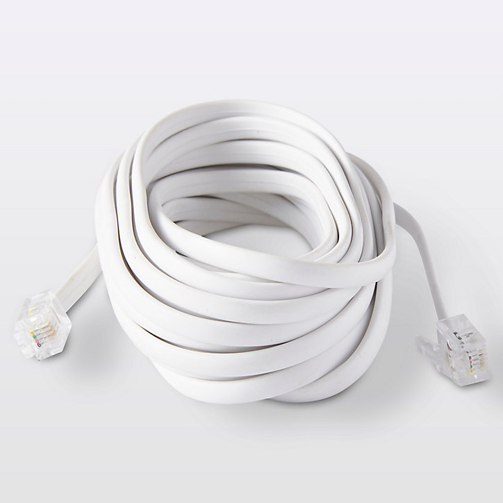 Câble RJ11 Mâle / Mâle blanc Blyss, 5 m