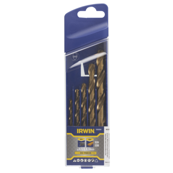 Irwin Titanium metaalborenset 5-delig Ø4-10 mm