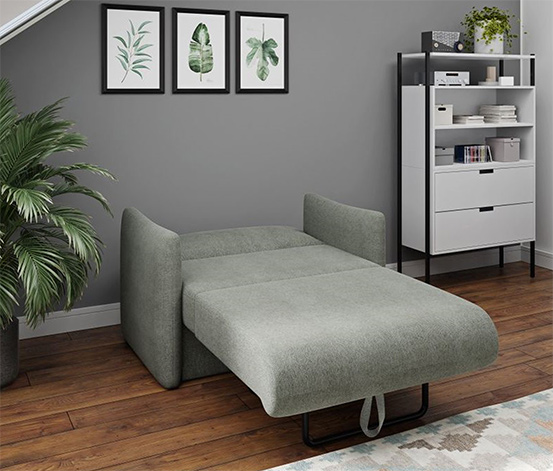 DOMO collection Schlafsofa 1-Sitzer »Helsinki«, grau