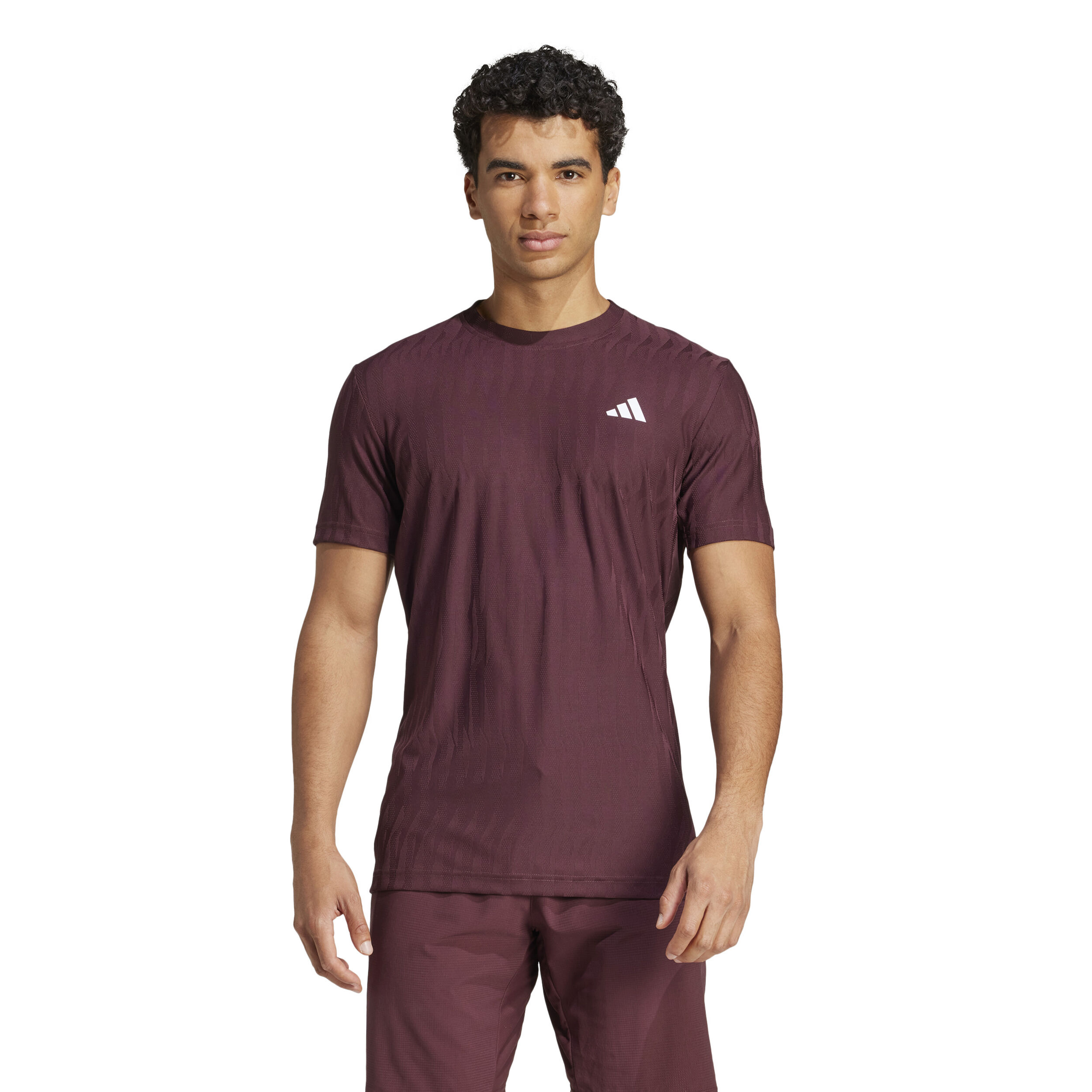 adidas Freelift T-shirt Hommes - Rouge Foncé