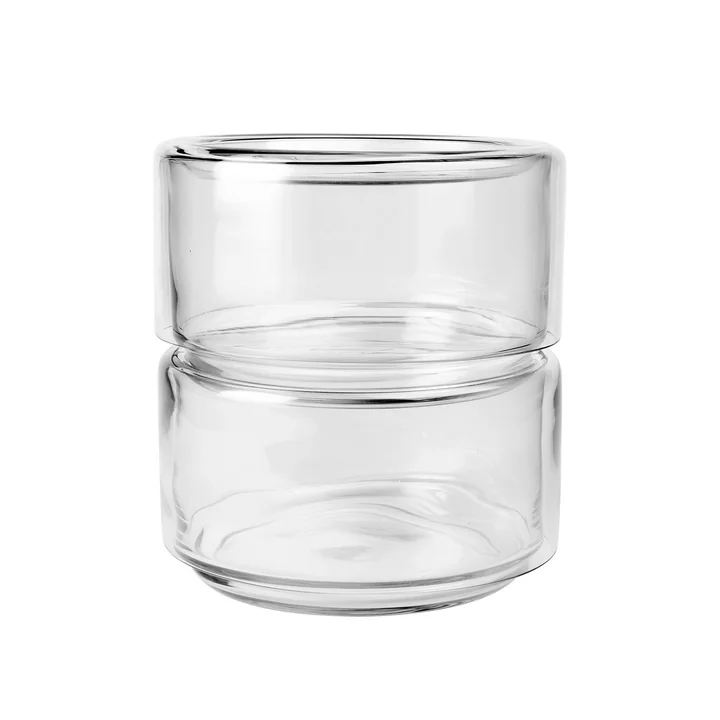 Broste Copenhagen - Sylvia Schale, Ø 21 x H 12 cm, clear