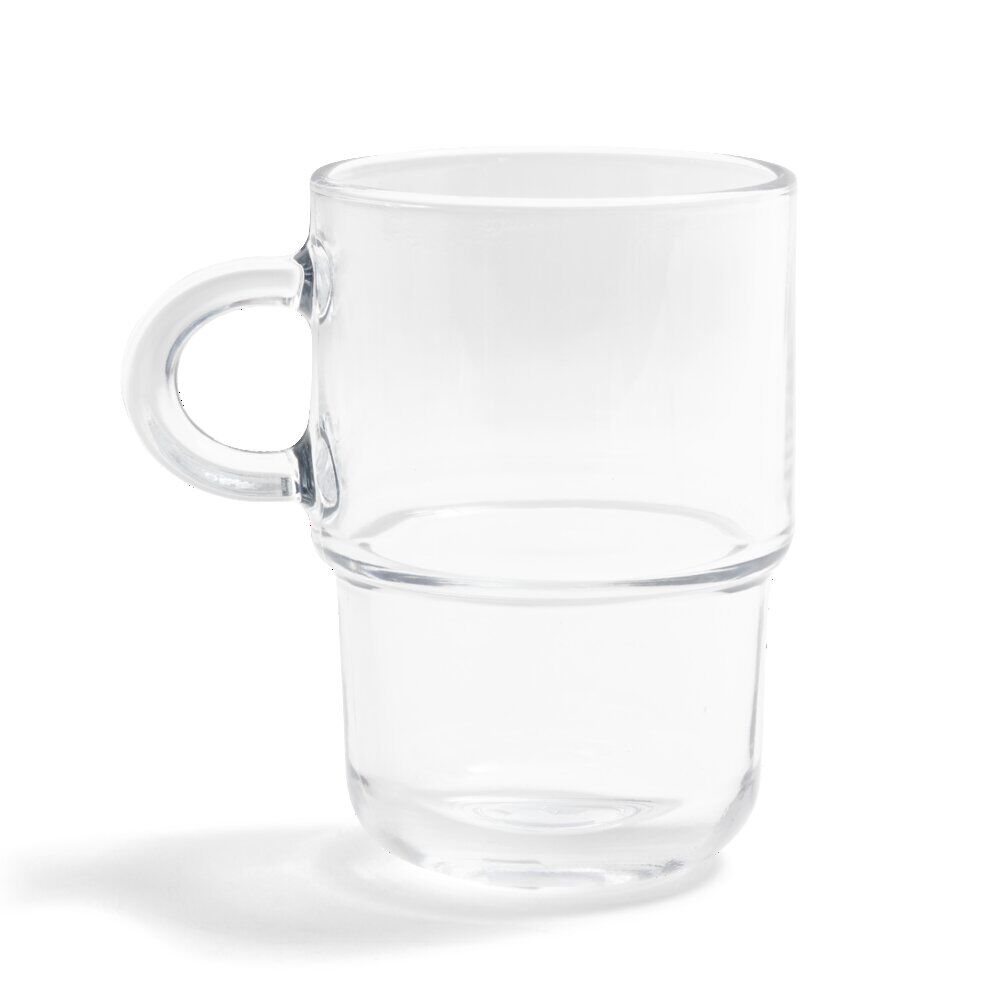 Mug en verre transparent Cozy empilable 36cl