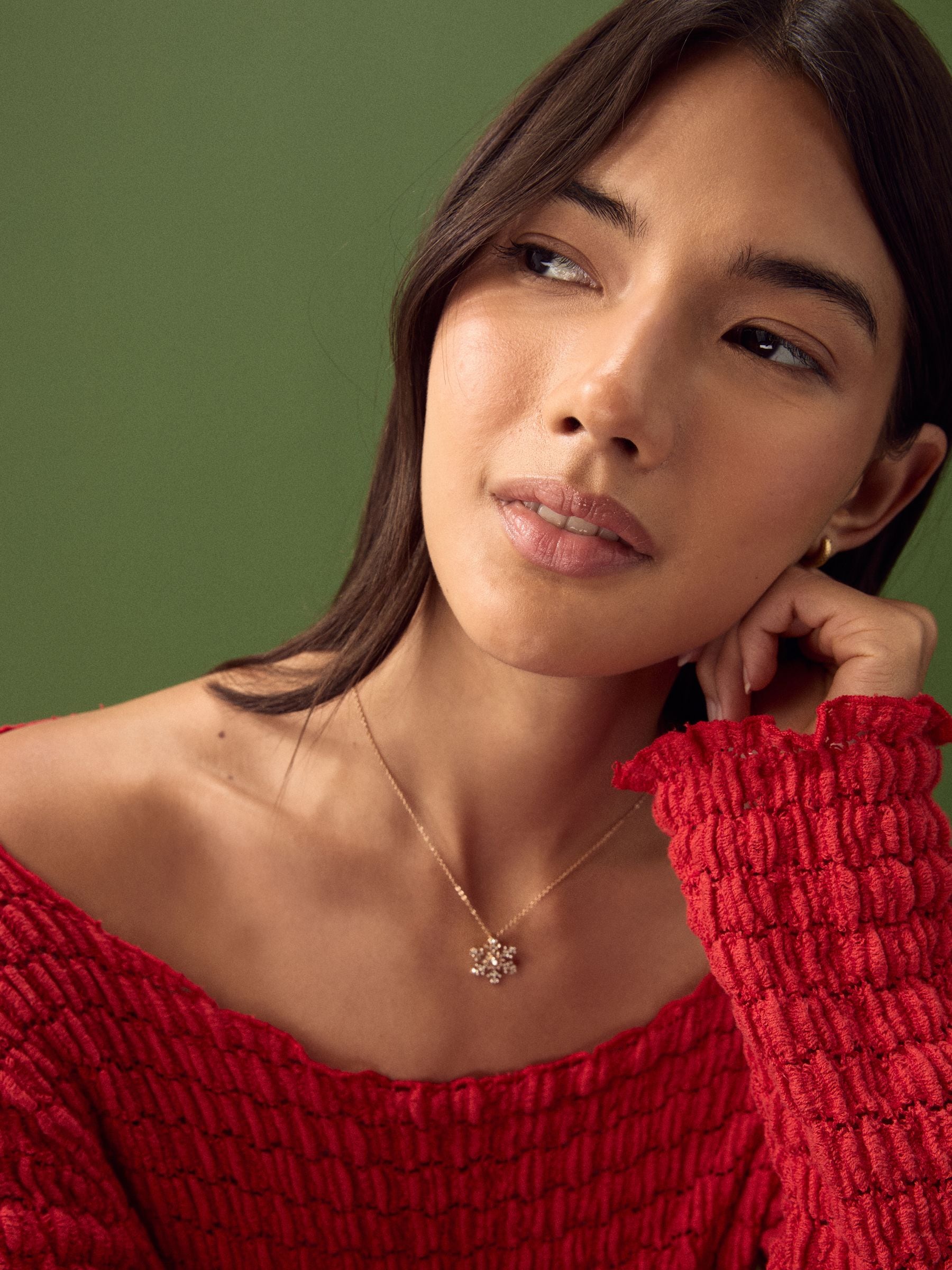 Goudkleurig - Christmas Snowflake Necklace