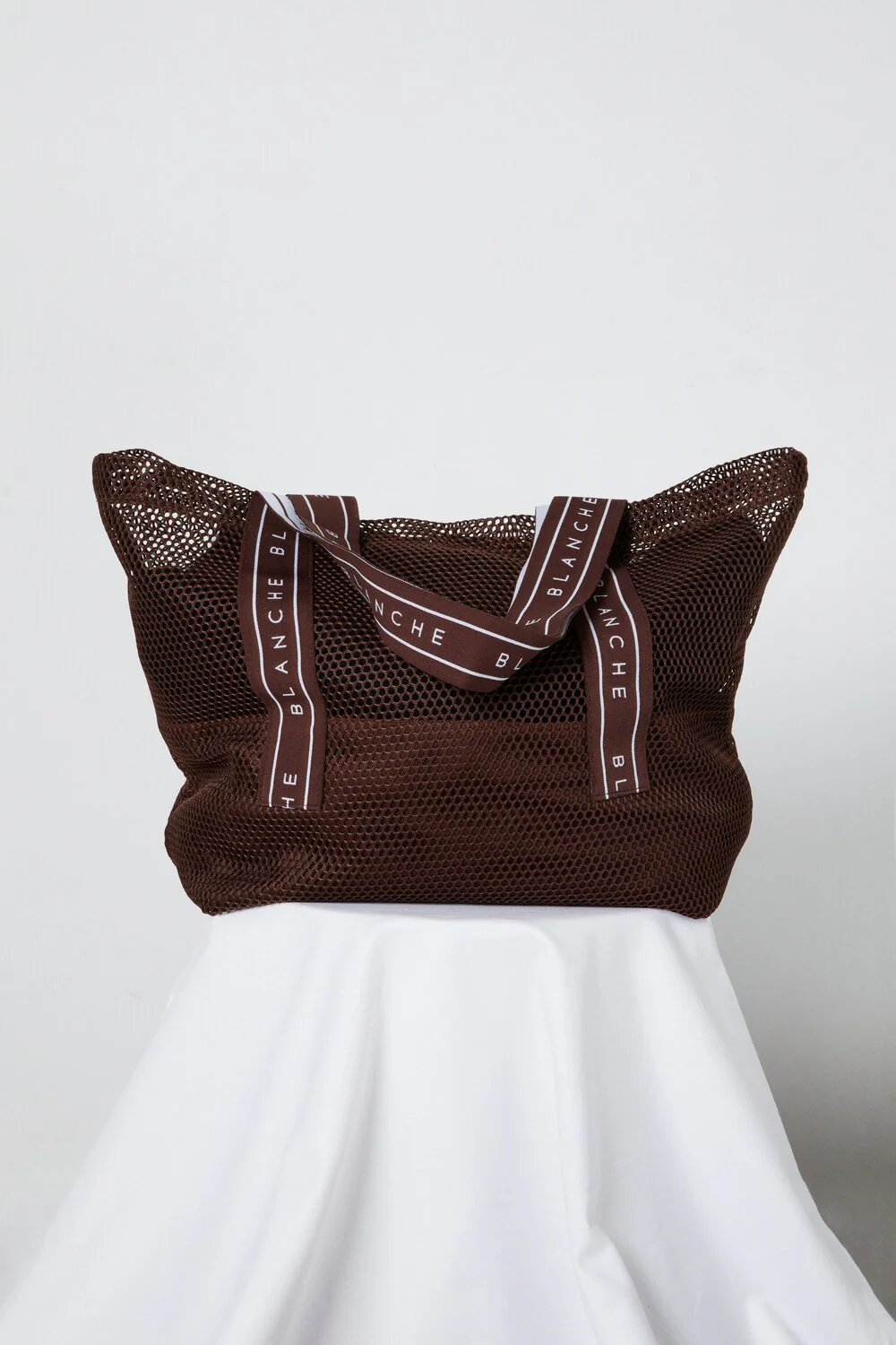 BLANCHE  BL Logo shopper - Hot Fudge