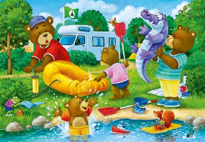 Ravensburger Puslespill Camping 2x24 Brikker
