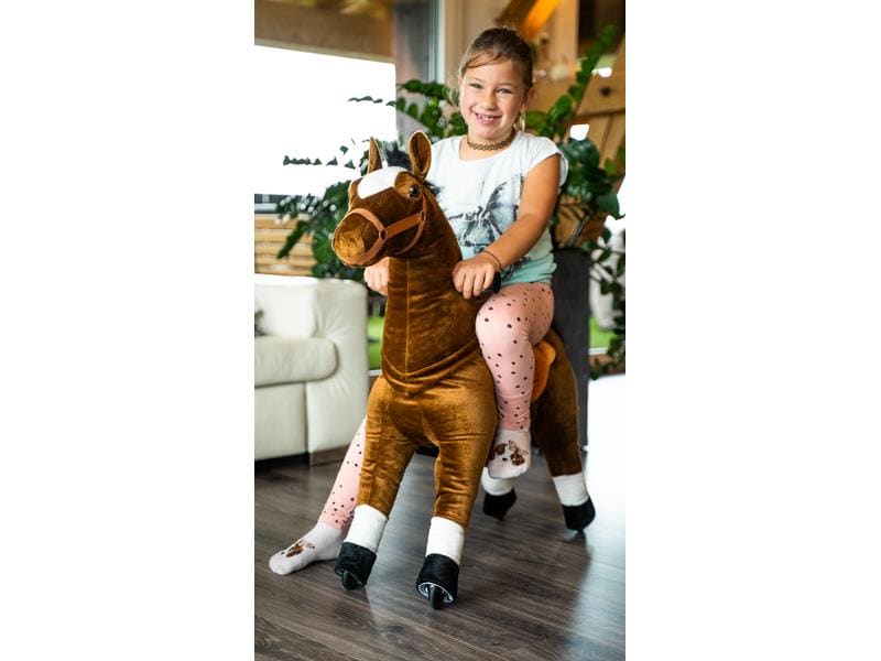 zoosy Reittier Pferd Gr. M Reitpferd mit Rollen an den Füssen