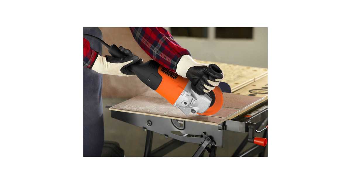 BLACK+DECKERBDGL2223-QS 2200W 230mm Haakse Slijper  (Zwart/oranje)