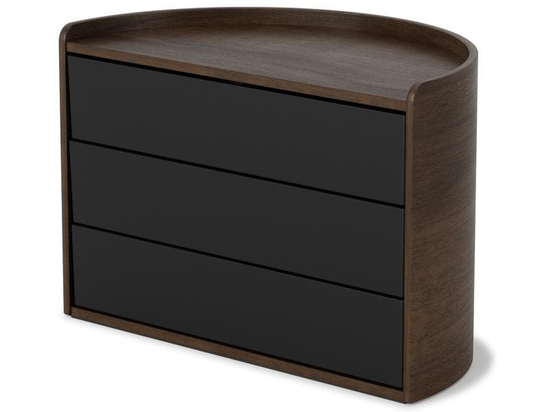 Umbra Schmuckschatulle Moona Holz, Schwarz Schmuckschatulle mit 3 Ebenen