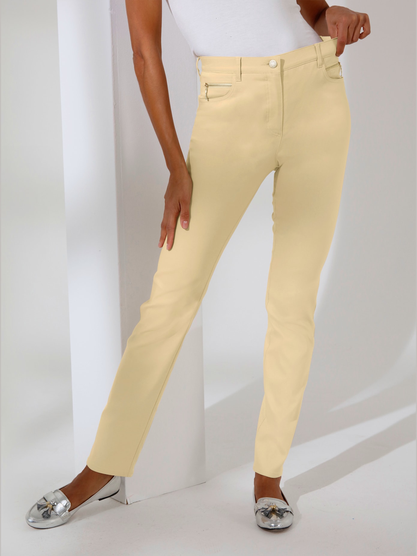 Élégant pantalon extensible qualité viscose extensible souple