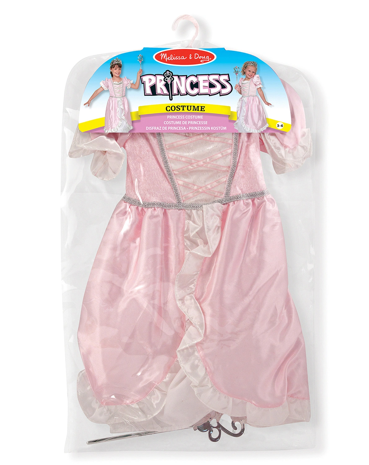 Kostümset PRINZESSIN (3-teilig)